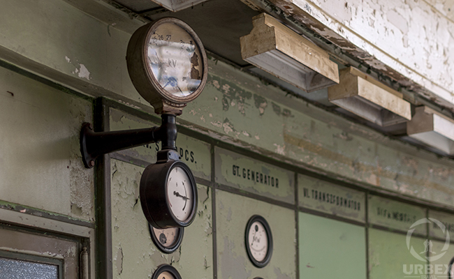 Abandoned Power Plant in Budapest Kelenfold Control Room Device