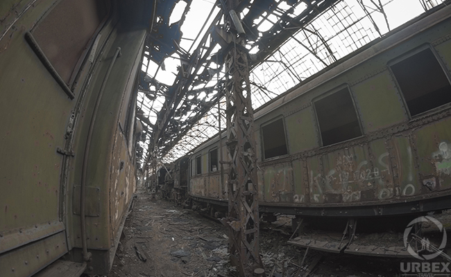 Abandoned Train in Budapest