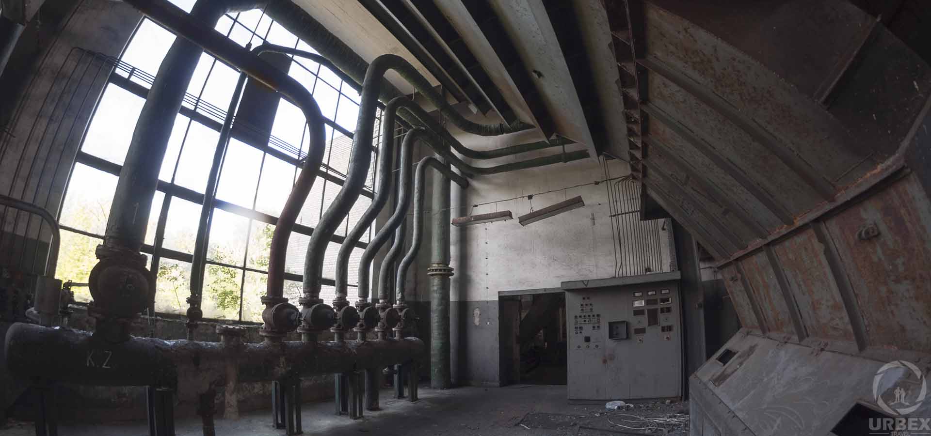 abandoned boiler room urbex in Warsaw Zielonka