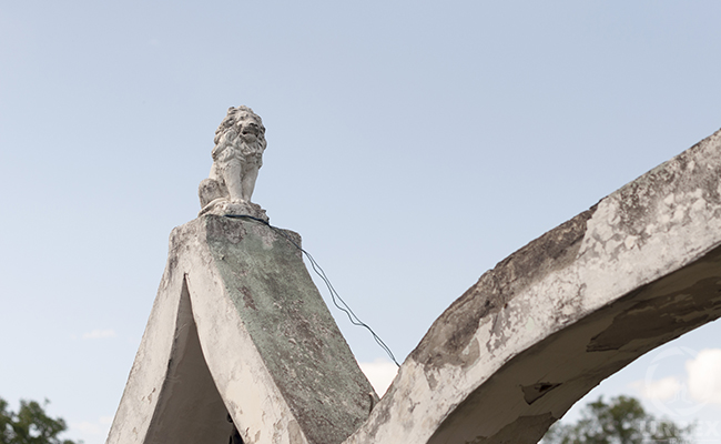 abandoned Lion monument
