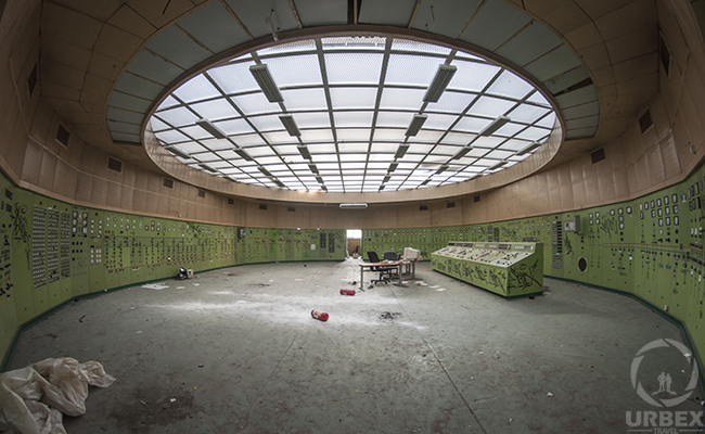 Anabdoned Control room of power plant in poland