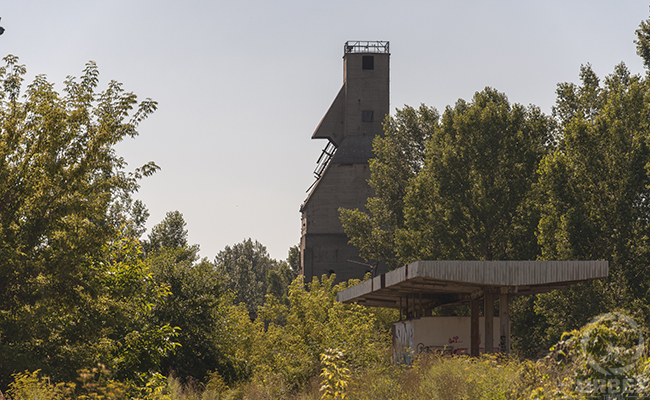 abandoned coal tower Odolany in warsaw