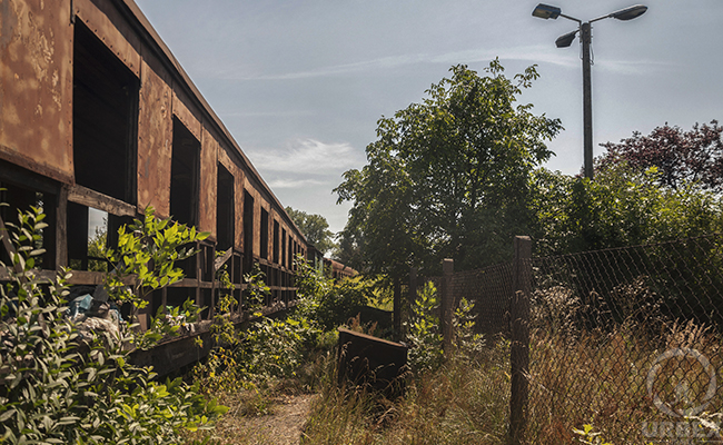 old abandoned trains