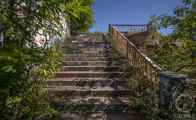 Ruined amusement park