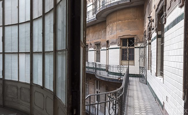 abandoned Adria palace in Budapest