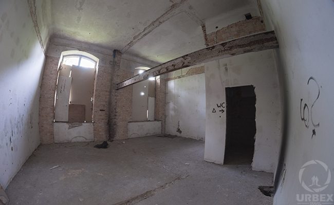 inside an abandoned hospital